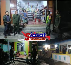 Sambut HUT TNI ke-80, Kodim 1301/Sagihe Lakukan Patroli Siskamling di Titik-Titik Tertentu