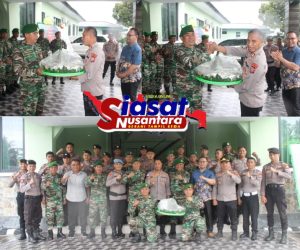 Kapolres Kepulauan Sangihe di Wakili Kabag SDM dan Kasat Narkoba Bersama Anggota, Ucapkan HUT TNI Ke-80 di Kodim 1301/Sangihe