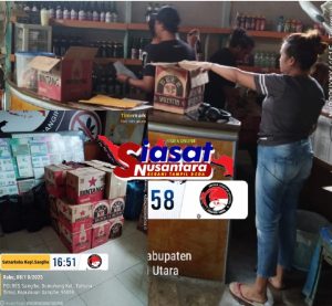 Satres Narkoba Polres Kepulauan Sangihe Ungkap Penjualan Minuman Beralkohol Tanpa Izin di Mes Cafe Tabukan Utara