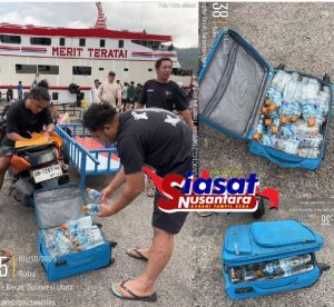 Satres Narkoba Polres Kepulauan Sangihe Ungkap Peredaran Miras Jenis Cap Tikus di Pelabuhan Nusantara Tahuna