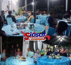 Dandim 1301/Sangihe diwakili Pasi Ops Bersama Ketua Persit KCK Cabang Dim 1301 Hadiri Acara Syukuran Kenaikan Pangkat di Lanal Tahuna