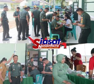 Kodim 1301/Sangihe Bekerjasama Dengan Puskesmas Manente Gelar Pemeriksaan Kesehatan Gratis Anggota dan Ibu-ibu Persit Kartika Chandra Kirana