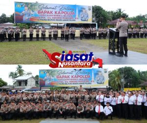 Kapolda Kepulauan Bangka Belitung Pimpin Apel Pagi dalan Anev di Polres Belitung