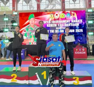 Semangat Juang dari Ujung Utara, NKRI INKAI Kodim 1301/Sangihe Borong 8 Emas di Open Turnamen Danrem 131/Santiago Manado