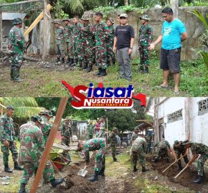 Kodim 1301/Sangihe Bantu Persiapan Rekoleksi DPP Santo Yohanes Rasul Tahuna