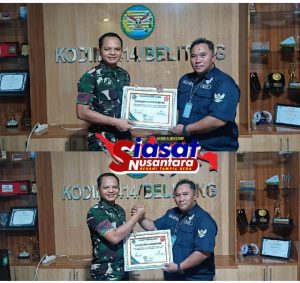 HUT ke-80 TNI, PJS Belitung Beri Penghargaan untuk Kodim 0414/Belitung, Sinergi TNI dan Media untuk Persatuan Bangsa