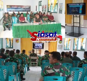 Kodam XIII/Merdeka Gelar Vidcon Penyuluhan Lalu Lintas, Tekankan Disiplin dan Keselamatan Berkendara