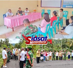 Dandim 1301/Sangihe Hadiri Rapat Koordinasi Pembangunan Koperasi Merah Putih di Kampung Balane, Kecamatan Tamako