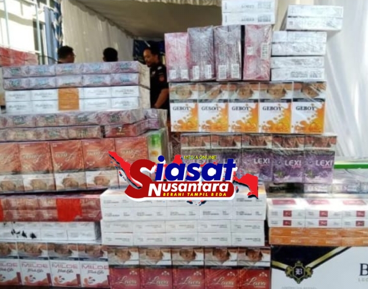 KPPBC TMP C Tanjungpandan, Gencarkan Operasi Pasar Cegah Peredaran Rokok Ilegal Tanpa Dilengkapi Pita Cukai