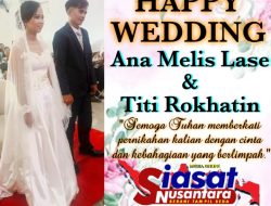 Happy Wedding, Wartawan Siasat Nusantara Lepas Lajang, Ana Melis Lase Resmi Persunting Titi Rokhatin