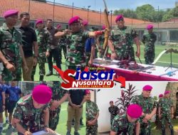 Komandan Brigade Infanteri 1 Marinir Resmikan Nanggala Archery Rage dan Nanggala Badminton Court di Markas Yonif 6 Kesatrian Marinir