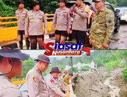 Wakapolda Riau Turun Langsung Cek Akses Jalan Lintas Padang Panjang – Bukittinggi dan Pencarian Korban Bencana Longsor