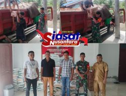 Bantuan Pangan Pemerintah Tersalurkan dengan Baik, Koramil 1301-08 Tabukan Tengah Pastikan Proses Berjalan Lancar