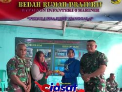 Danyonif 6 Marinir Beserta Ibu Ketua Jalasenastri Ranting D, Tinjau Bedah Rumah Prajurit TNI AL Sukamanah Bogor