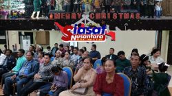 Perayaan Hari Natal Umat Yesus Dihadiri Bupati Muba H. M Toha di Gedung Darma Wanita Sekayu