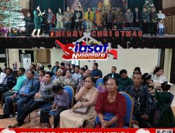 Perayaan Hari Natal Umat Yesus Dihadiri Bupati Muba H. M Toha di Gedung Darma Wanita Sekayu