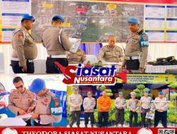Kasi Propam Polresta Pekanbaru Lakukan Pengecekan Pos Pengamanan Operasi Lilin Lancang Kuning 2025