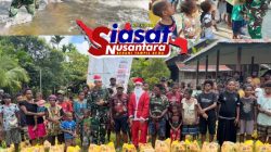 Merajut Kasih Natal Bersama Yonif 121/MK, Cuaca dan Medan eksterem Tak Menghalangi Pengabdian di Tapal Batas RI–PNG