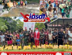 Merajut Kasih Natal Bersama Yonif 121/MK, Cuaca dan Medan eksterem Tak Menghalangi Pengabdian di Tapal Batas RI–PNG