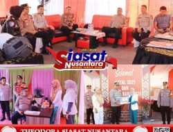 Komitmen Sentuhan Pimpinan Diawal Tahun 2026, Kapolres Kampar Cek Kesiapan Pos Pam Tapung dan Beri Bingkisan