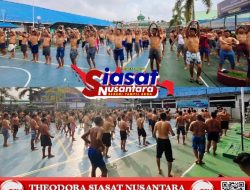 Jaga Kesehatan dan Semangat Positif, Lapas Kelas IIA Pekanbaru Rutin Gelar Senam Pagi Bagi Warga Binaan