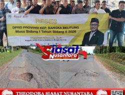 Heriyawandi Turun ke Akar Rumput, Wakil Rakyat Dihadirkan di Ujung Aspal Retak Tempilang