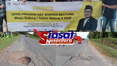 Heriyawandi Turun ke Akar Rumput, Wakil Rakyat Dihadirkan di Ujung Aspal Retak Tempilang