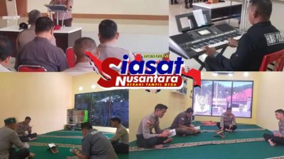 Tingkatkan Karakter Humanis, Polres Kepulauan Sangihe Gelar Ibadah Binrohtal Rutin