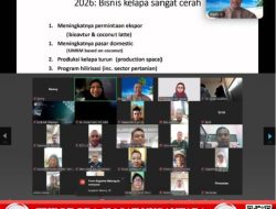 Gamal Institute kembali mencatatkan kesuksesan melalui penyelenggaraan Webinar Perkebunan Outlook 2026 “Melirik Prospek Bisnis Kelapa di Tahun 2026”