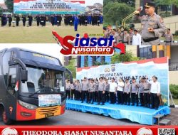 Kapolda Riau Lepas 250 Personel Satgas Bangun Jembatan Merah Putih Presisi