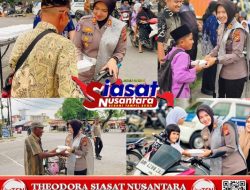 Kasat Lantas Polres Kampar Pimpin Jumat Berkah, Sentuh Hati Pengguna Jalan