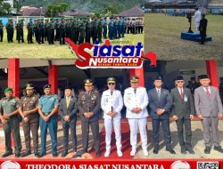 Kodim 1301/Sangihe Hadiri Upacara Bendera Memperingati HUT Daerah Kabupaten Kepulauan Sangihe ke-601 Tahun