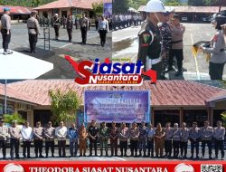 Kodim 1301/Sangihe Ikuti Apel Operasi Keselamatan Samrat 2026 Polres Sangihe, Antisipasi Kerawanan Jelang Idul Fitri 1447 H