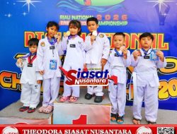 Atlet Taekwondo Polres Kampar Borong Medali di Riau National Championship