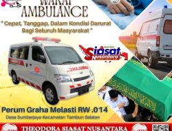 Program Wakaf Ambulance Warga Perumahan Graha Melasti RW.014, “Cepat, Tanggap, Dalam Kondisi Darurat Bagi Seluruh Masyarakat”