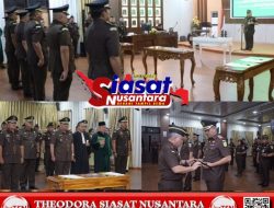 Kajati Sumut Lantik dan Sertijab Tiga Pejabat Eselon 3 Dilingkungan Kejati Sumut