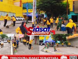 Pasar Ramayana Bangkinang Lebih Bersih Berkat Sinergi Polri, TNI, dan Masyarakat