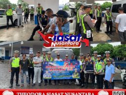 Satlantas Polres Belitung Laksanakan Ramp Check Kendaraan Angkutan Umum di Terminal Tanjungpandan