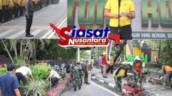 Kapolda Riau Pimpin Gotong-Royong Massal di Taman Labuai, Apel Persiapan Dipimpin Kapolresta Pekanbaru
