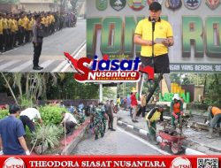 Kapolda Riau Pimpin Gotong-Royong Massal di Taman Labuai, Apel Persiapan Dipimpin Kapolresta Pekanbaru