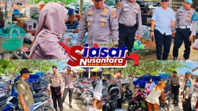 Kapolsek Lubuk Batu Jaya beserta Anggota Turun Kejalan, Himbau Warga Jaga Kamtibmas Selama Ramadhan