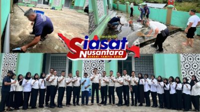 Sambut Ramadhan 1447 H, Lapas Tanjungpandan Gelar Kerja Bakti Bersama Warga Binaan di Masjid As-Sujuud