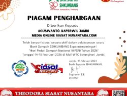 Media Online Siasat Nusantara Terima Penghargaan Kemitraan Terbaik dari Bank Sampah Sihkumbang
