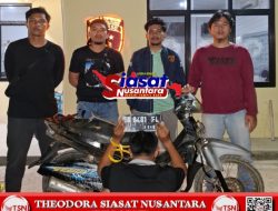 Pelaku Curanmor di Belitung Berhasil Dibekuk Satreskrim Polres Belitung, Satu Unit Motor Diamankan