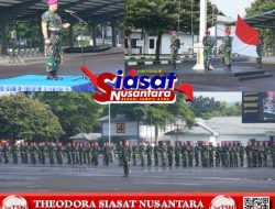Prajurit Batalyon Infanteri 6 Marinir TNI AL Laksanakan Upacara Penaikan Bendera Merah Putih