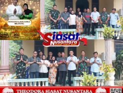 Hari Kedua Idul Fitri 1447 H, Mantan Kasmet Tanjungpandan Gelar Open House Dihadiri Danyonif TP 845/KS dan Tamu Undangan