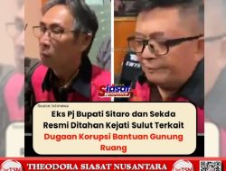 Eks Pj Bupati Sitaro dan Sekda Resmi Ditahan Terkait Dugaan Korupsi Bantuan Gunung Ruang