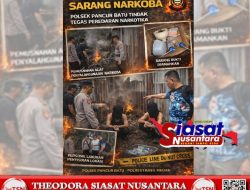 Kembali Polsek Pancur Batu Gerebek Sarang Narkoba, Dua Pengguna Sabu Diamankan dan Barak Dihancurkan