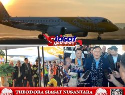 Maskapai Scoot Airlines Lakukan Penerbangan Perdana untuk Rute Internaional Singapura–Belitung di Bandara H.AS Hanandjoeddin