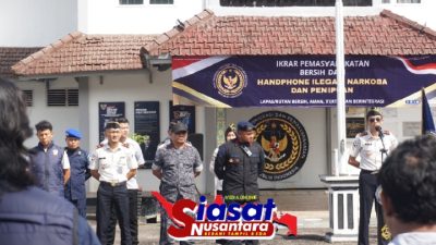 Ikrar Pemasyarakatan Bersih HALINAR dan Razia Gabungan Bersama APH, Lapas Tanjungpandan Pertegas Perangi Narkoba dan Penipuan